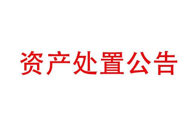 設(shè)備資產(chǎn)處置公告