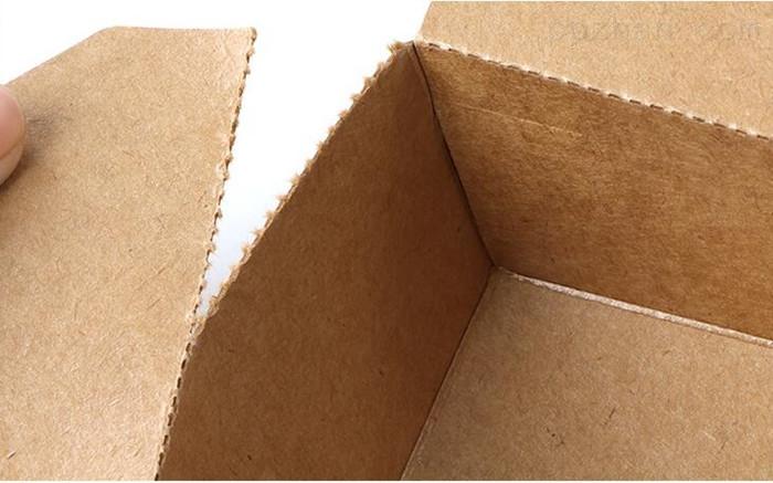 现货 食品级环保牛皮纸餐盒 快餐打包盒 餐饮包装-广州酷纵包装印刷品